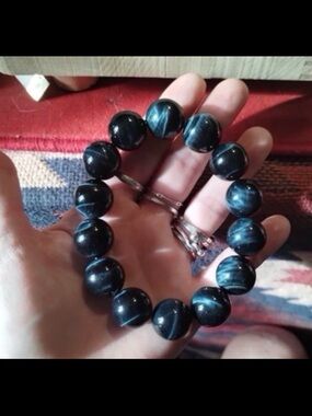 Blue-Black Tiger Eye Bracelet